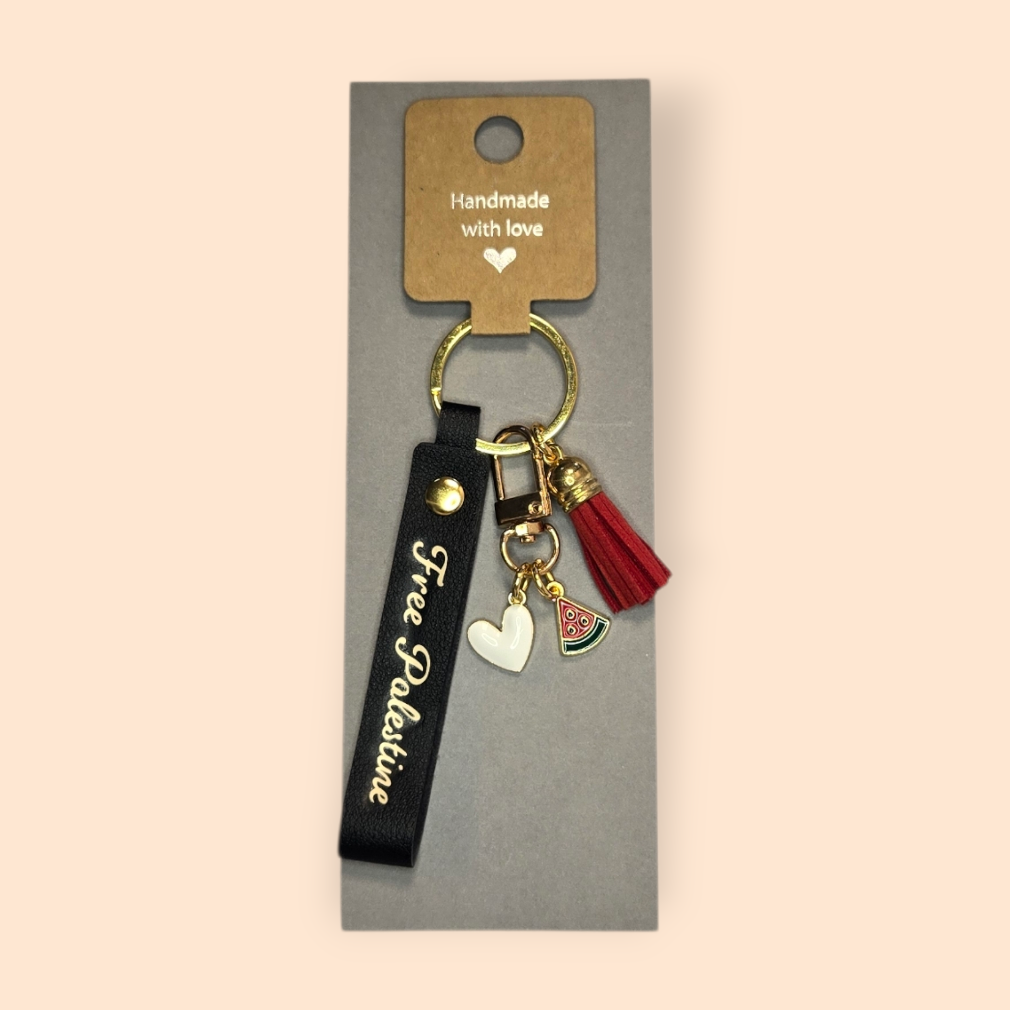Free Palestine Keychain