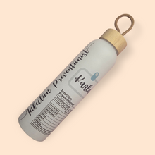 Personalized glass water bottle
