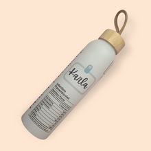 Personalized glass water bottle