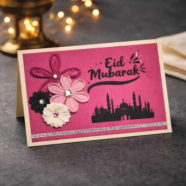 Midnight Elegance - mini Eid Mubarak Card