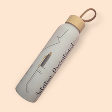 Personalized glass water bottle
